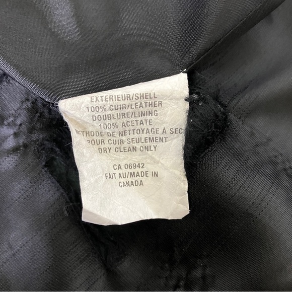 Vintage black leather midi coat single breasted 90s y2k trench blazer jacket - Picture 8 of 10